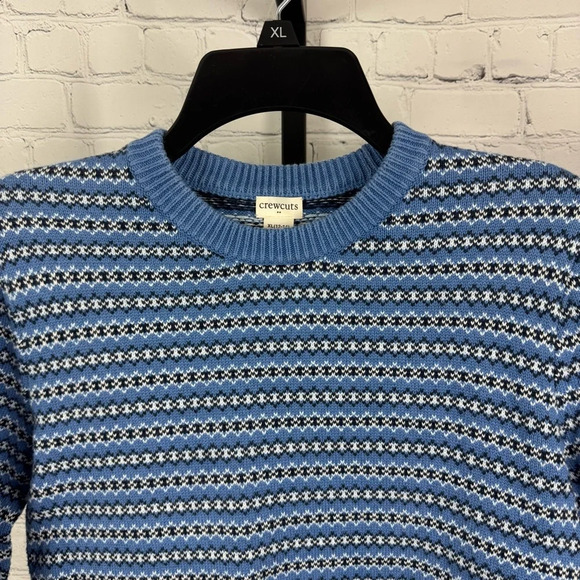 Crewcuts Boys' Fair Isle Crewneck Sweater Size XL 12/14 - Picture 2 of 6